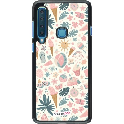 Samsung Galaxy A9 Case Hülle - Sommer Pink Muster
