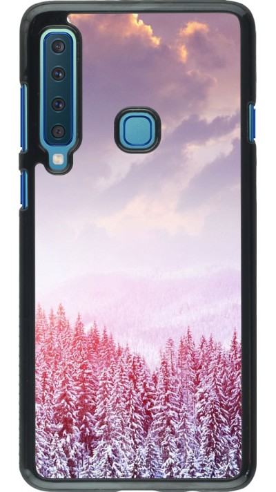 Samsung Galaxy A9 Case Hülle - Winter 22 Pink Forest