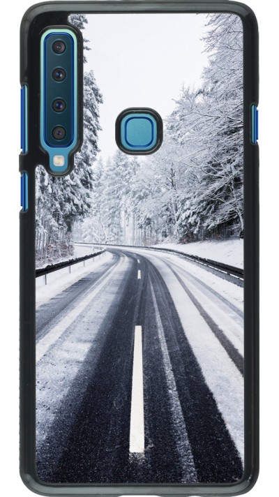 Samsung Galaxy A9 Case Hülle - Winter 22 Snowy Road