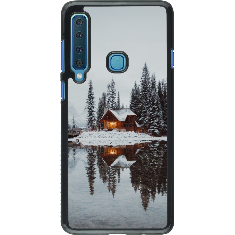 Samsung Galaxy A9 Case Hülle - Winter 25 Winter house forest afternoon