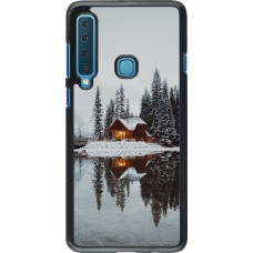 Samsung Galaxy A9 Case Hülle - Winter 25 Winter house forest afternoon