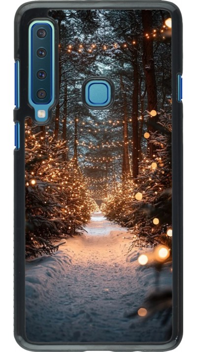 Samsung Galaxy A9 Case Hülle - Winter 25 Winter snowy road