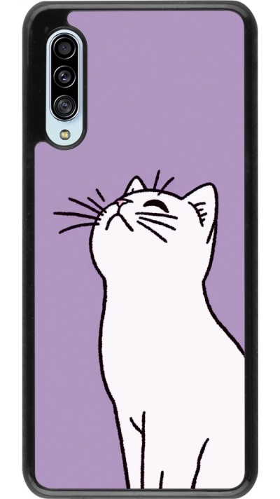 Samsung Galaxy A90 5G Case Hülle - Chat auf lila Hintergrund
