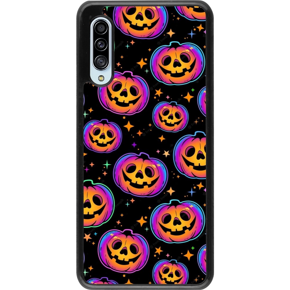 Samsung Galaxy A90 5G Case Hülle - Halloween 2024 rainbow pumpkins