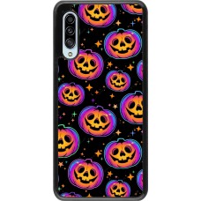 Samsung Galaxy A90 5G Case Hülle - Halloween 2024 rainbow pumpkins