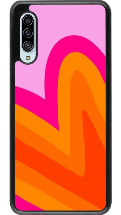 Samsung Galaxy A90 5G Case Hülle - Valentine 2024 heart gradient