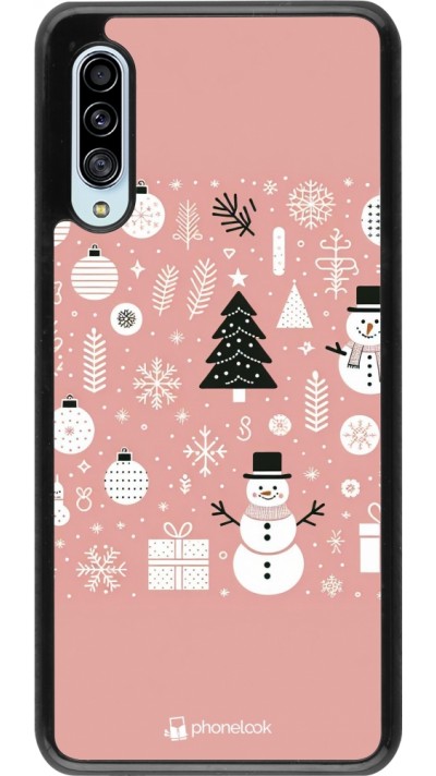Samsung Galaxy A90 5G Case Hülle - Weihnachten 2024 Rose Schneemann Weihnachten