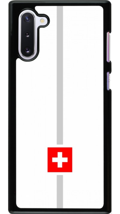 Samsung Galaxy Note 10 Case Hülle - Kanton CH weiss