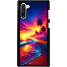 Samsung Galaxy Note 10 Case Hülle - Strand Sonnenuntergang auffällig