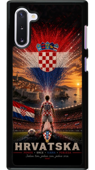 Samsung Galaxy Note 10 Case Hülle - Fussball Kroatien splash 2026