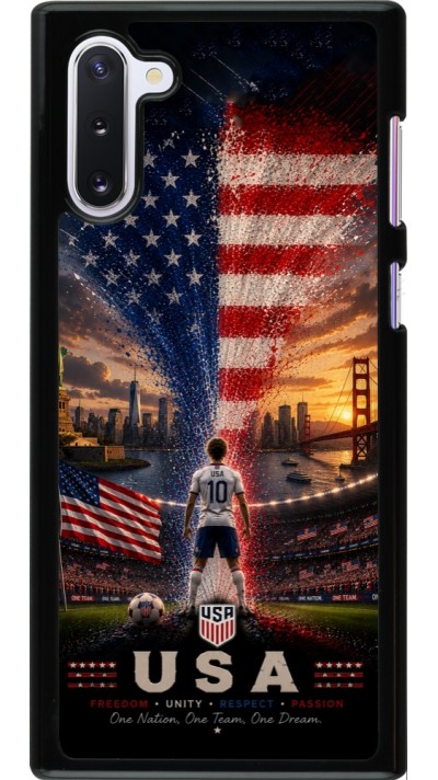 Samsung Galaxy Note 10 Case Hülle - Fussball Vereinigten Staaten splash 2026