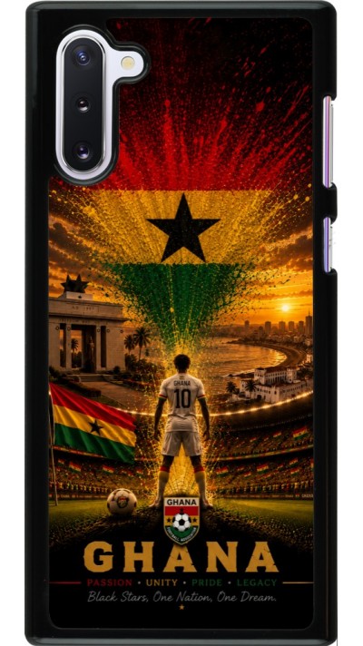 Samsung Galaxy Note 10 Case Hülle - Fussball Ghana splash 2026