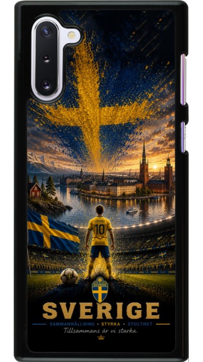 Samsung Galaxy Note 10 Case Hülle - Fussball Schweden splash 2026
