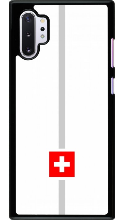 Samsung Galaxy Note 10+ Case Hülle - Kanton CH weiss