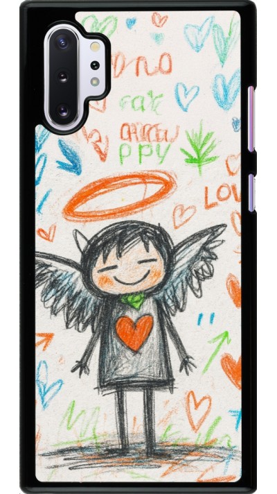 Samsung Galaxy Note 10+ Case Hülle - Little Angel Sketch Love