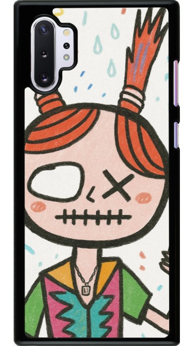 Samsung Galaxy Note 10+ Case Hülle - Little Girl Sketch