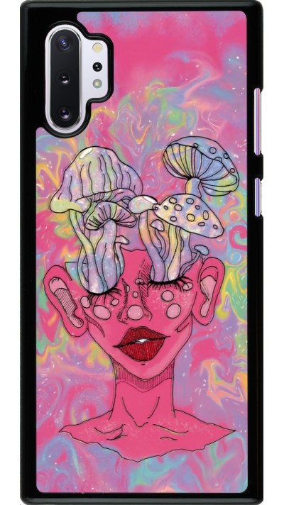 Samsung Galaxy Note 10+ Case Hülle - Psychedelic pink mushroom
