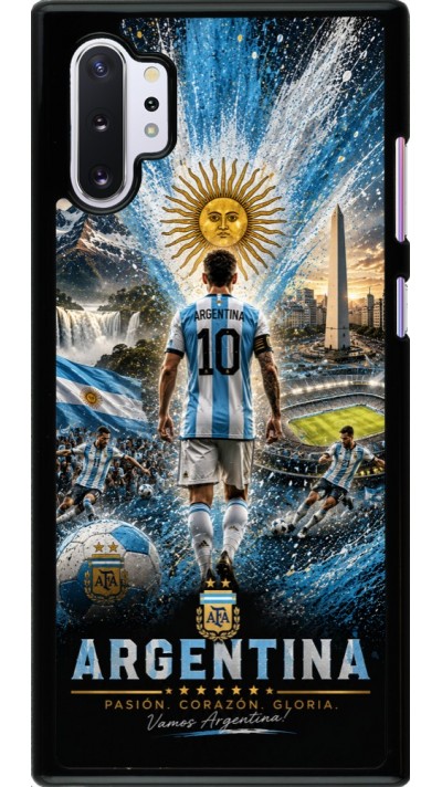 Samsung Galaxy Note 10+ Case Hülle - Fussball Argentinien splash 2026
