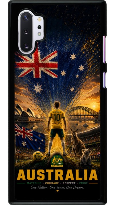Samsung Galaxy Note 10+ Case Hülle - Fussball Australien splash 2026