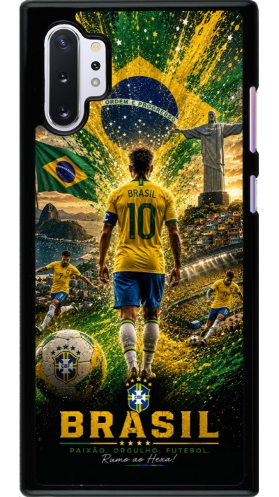 Samsung Galaxy Note 10+ Case Hülle - Fussball Brasilien splash 2026