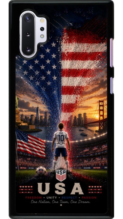 Samsung Galaxy Note 10+ Case Hülle - Fussball Vereinigten Staaten splash 2026