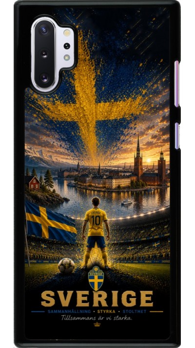 Samsung Galaxy Note 10+ Case Hülle - Fussball Schweden splash 2026