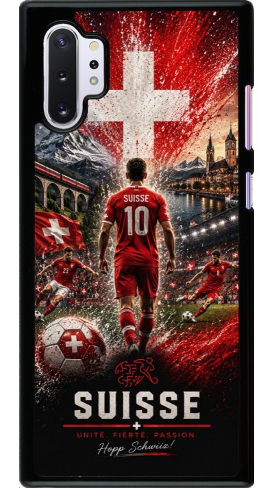 Samsung Galaxy Note 10+ Case Hülle - Fussball Suisse splash 2026