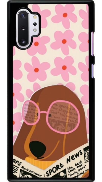Samsung Galaxy Note 10+ Case Hülle - Dog with newspaper Spring 2026