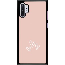 Samsung Galaxy Note 10+ Case Hülle - Valentine 2023 three minimalist hearts
