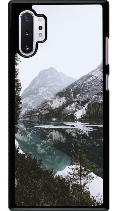 Samsung Galaxy Note 10+ Case Hülle - Winter 22 snowy mountain and lake