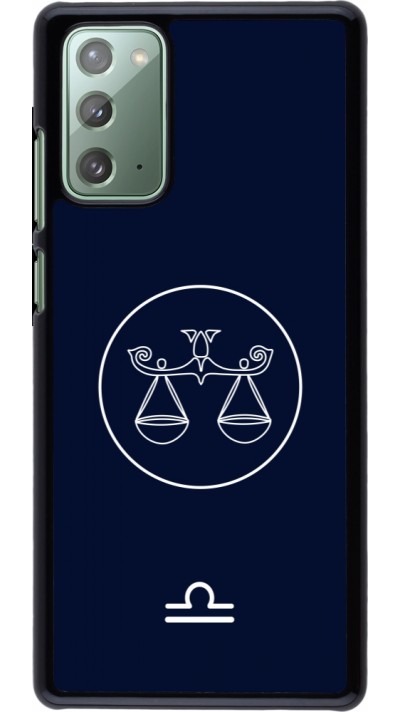 Samsung Galaxy Note 20 Case Hülle - Astrologie Waage