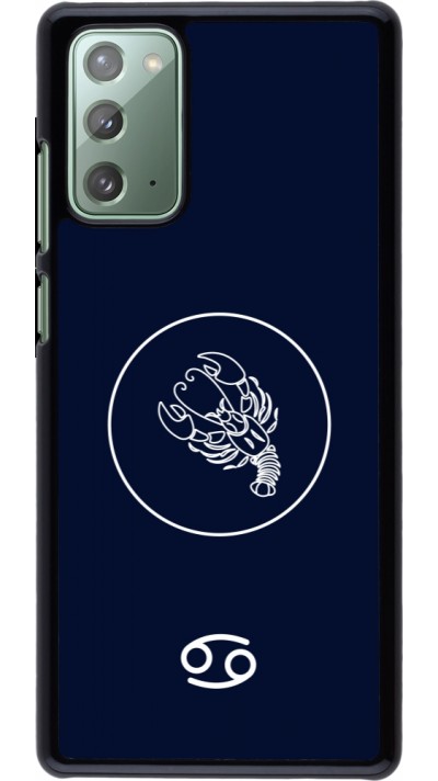 Samsung Galaxy Note 20 Case Hülle - Astrologie Krebs