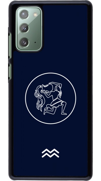 Samsung Galaxy Note 20 Case Hülle - Astrologie Wassermann