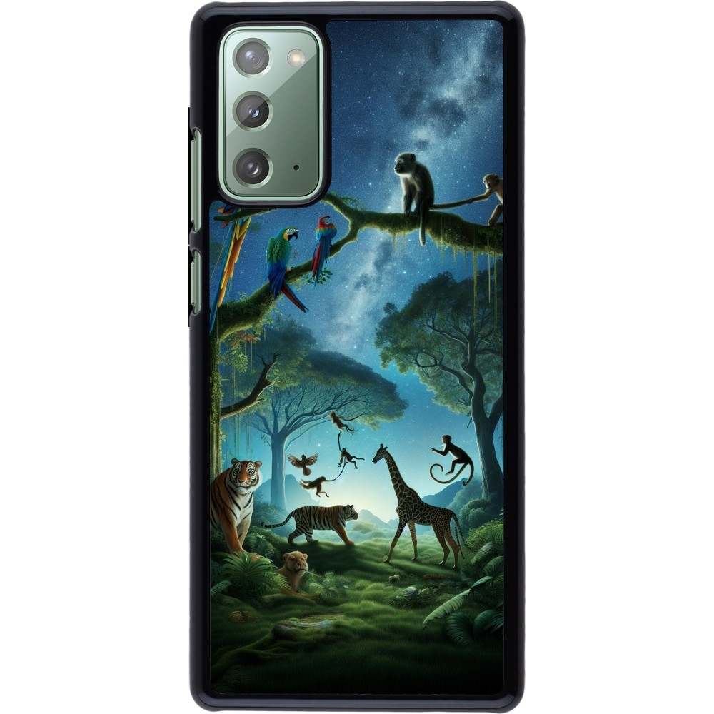 Samsung Galaxy Note 20 Case Hülle - Paradies der exotischen Tiere