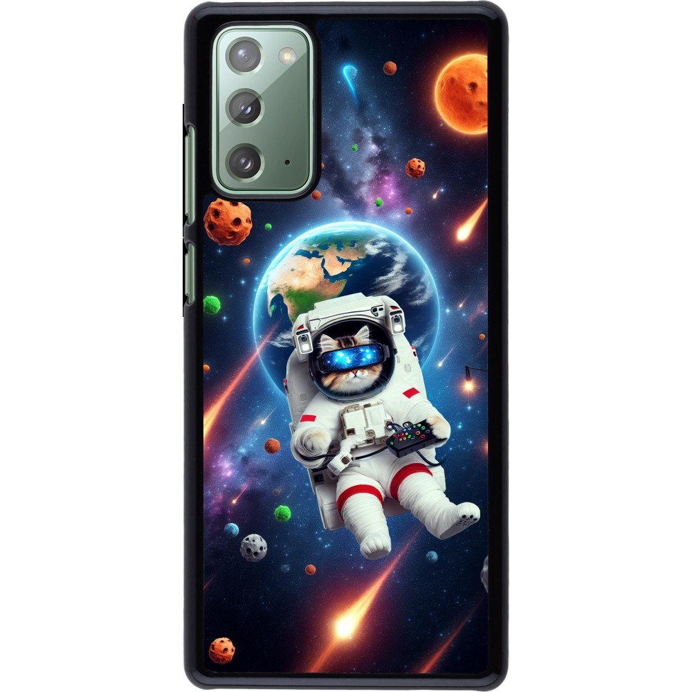 Samsung Galaxy Note 20 Case Hülle - VR SpaceCat Odyssee