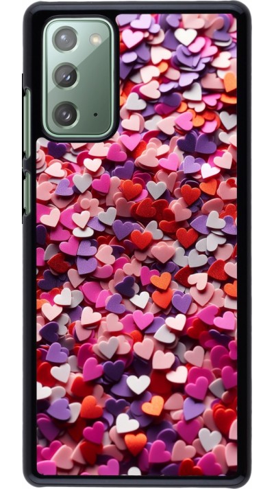 Samsung Galaxy Note 20 Case Hülle - Valentin 2025 Konfetti