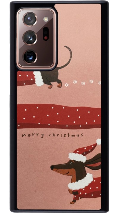 Samsung Galaxy Note 20 Ultra Case Hülle - Christmas 25 Teckel Merry Xmas
