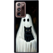 Coque Samsung Galaxy Note 20 Ultra - Halloween 2025 Ghost with black cat