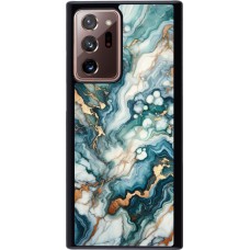 Samsung Galaxy Note 20 Ultra Case Hülle - Grüner Blauer Goldener Marmor