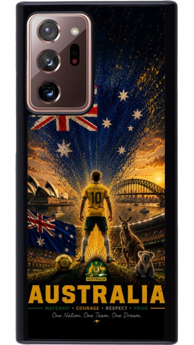 Samsung Galaxy Note 20 Ultra Case Hülle - Fussball Australien splash 2026