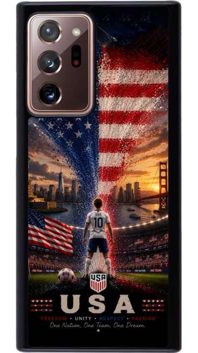 Samsung Galaxy Note 20 Ultra Case Hülle - Fussball Vereinigten Staaten splash 2026