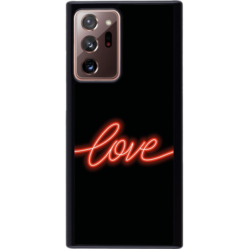 Samsung Galaxy Note 20 Ultra Case Hülle - Valentine 2023 neon love