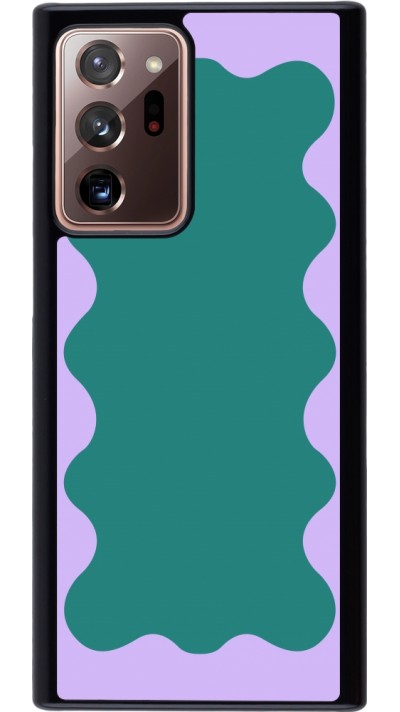 Samsung Galaxy Note 20 Ultra Case Hülle - Wavy Rectangle Green Purple