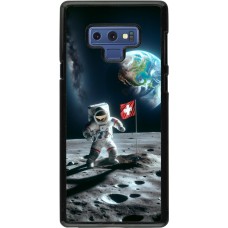 Samsung Galaxy Note9 Case Hülle - Astro Schweiz auf dem Mond