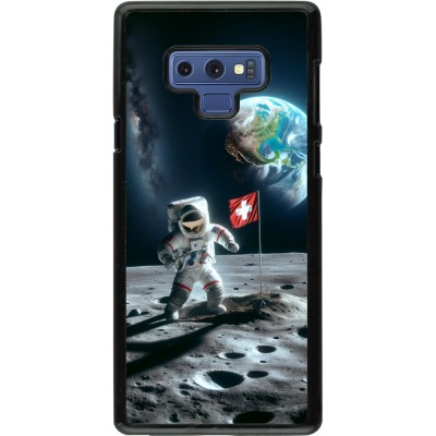 Samsung Galaxy Note9 Case Hülle - Astro Schweiz auf dem Mond