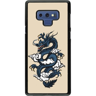 Samsung Galaxy Note9 Case Hülle - Blue Dragon Tattoo