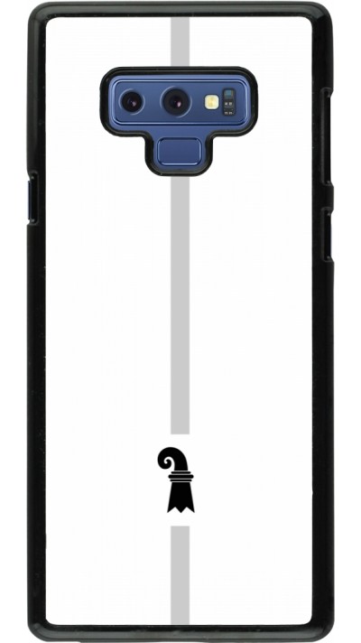 Samsung Galaxy Note9 Case Hülle - Kanton BS weiss