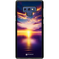 Samsung Galaxy Note9 Case Hülle - Sonnenuntergang gelb violett