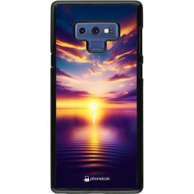 Samsung Galaxy Note9 Case Hülle - Sonnenuntergang gelb violett
