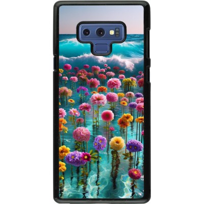 Samsung Galaxy Note9 Case Hülle - Blumenmeer Wellen